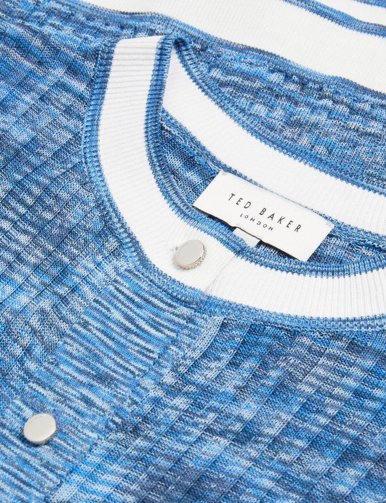 Ted Baker Addlinn - Long Sleeve Fitted Cardigan Ženske Džemperi Plave | 089536-JSI