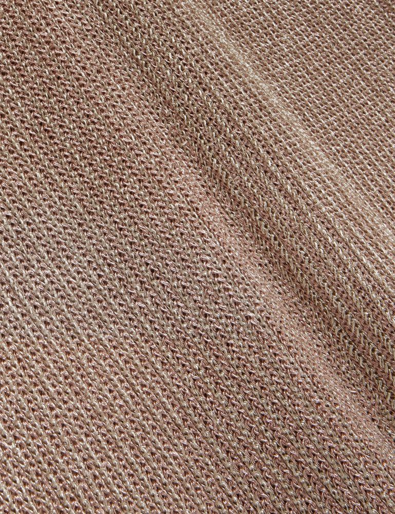 Ted Baker Alarnaa - Metallic Knit Sleeveless Column Maxi Dress Ženske Haljina Zlatne | 019324-PML