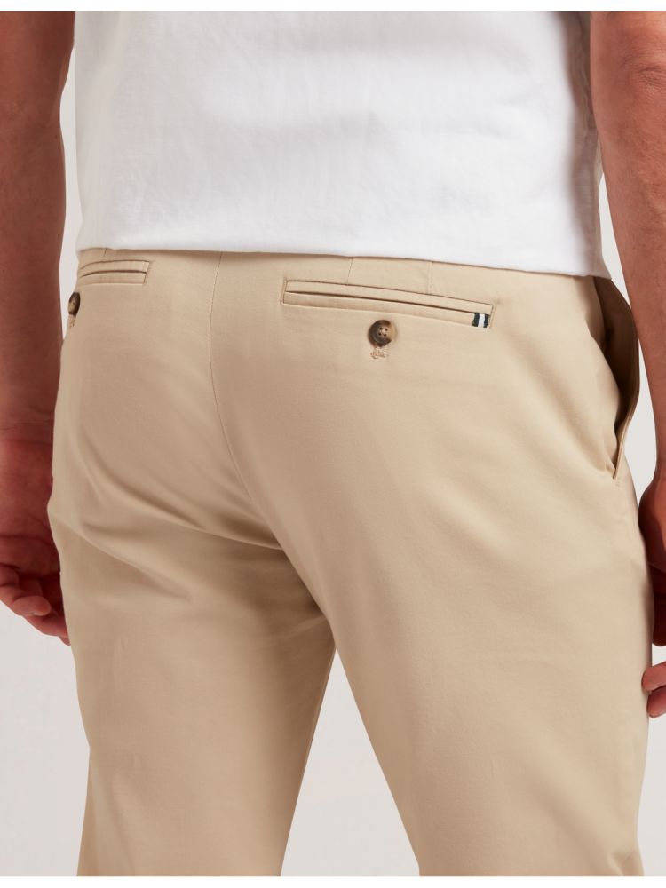 Ted Baker Batford - Slim Fit Cotton Blend Chinos Muške Chino Hlače Sive | 845079-CQO