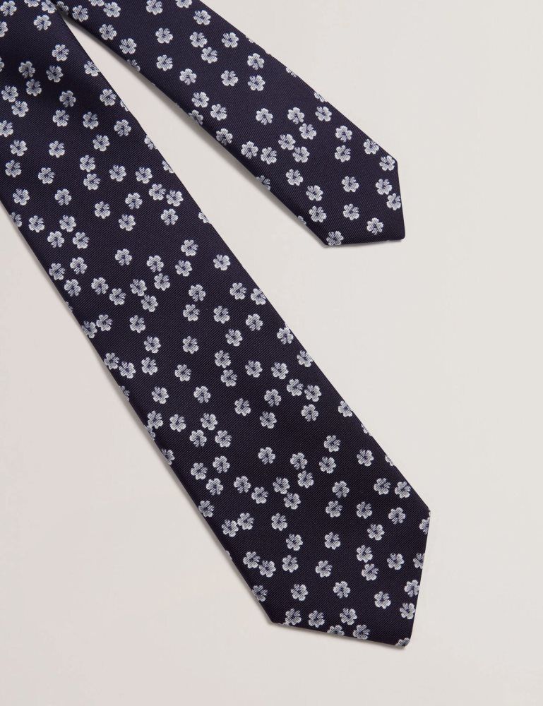 Ted Baker Bentlyy - Ditsy Floral Print Silk Tie Muške Kravate Tamnoplave | 604518-WOH