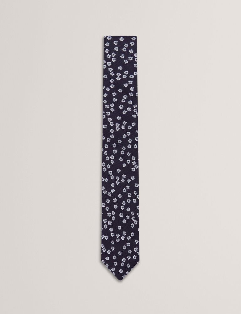 Ted Baker Bentlyy - Ditsy Floral Print Silk Tie Muške Kravate Tamnoplave | 604518-WOH