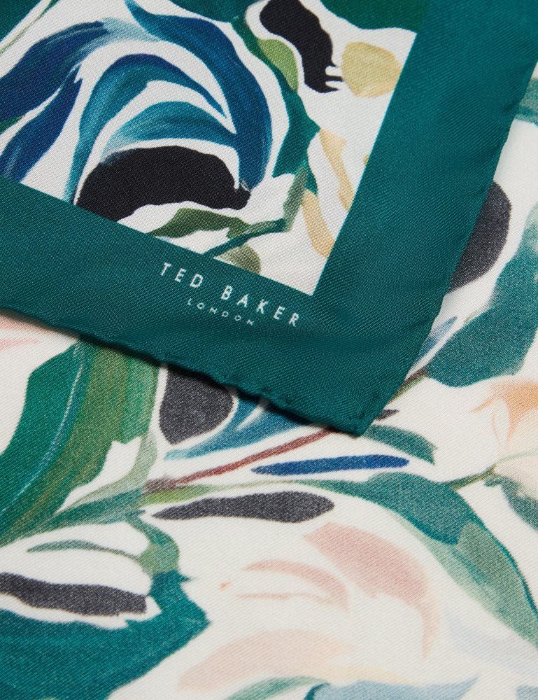 Ted Baker Boytonp - Botanical Floral Silk Pocket Square Muške Kravate Ecru | 912354-ANK