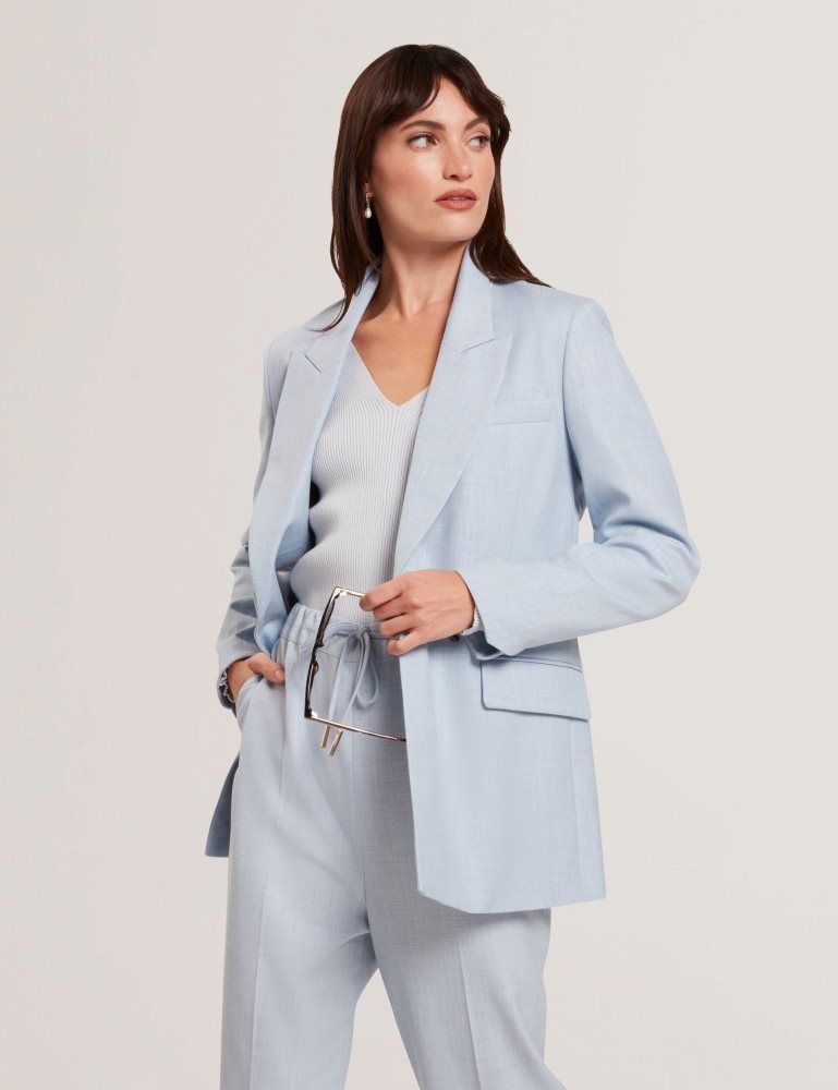 Ted Baker Carni - Relaxed Tailored Single Breasted Blazer Ženske Jakne Plave | 582906-YGX