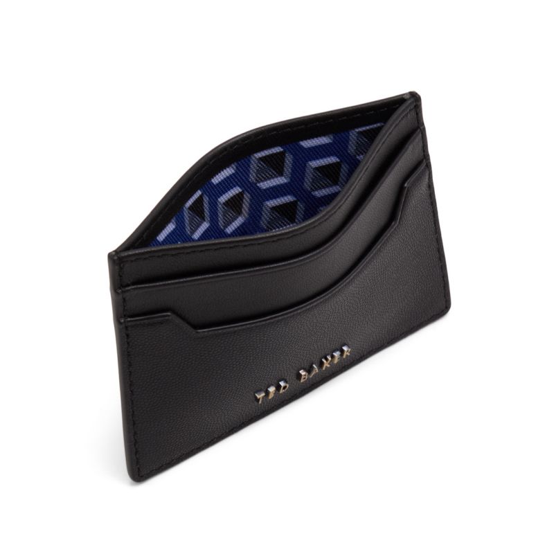 Ted Baker Cavendish - Caviar Leather Slim Card Holder Muške Novčanici Crne | 475980-DFC