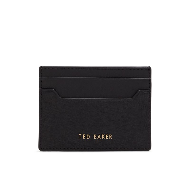 Ted Baker Cavendish - Caviar Leather Slim Card Holder Muške Novčanici Crne | 475980-DFC