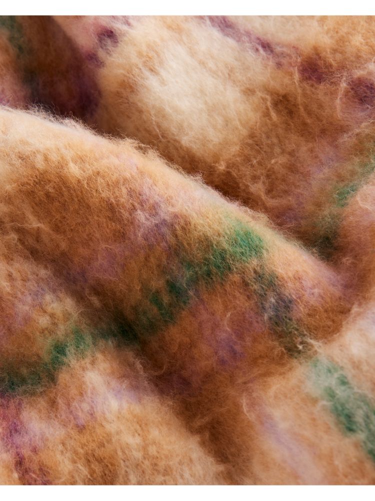 Ted Baker Chellis - Checked Fringed Edge Woven Scarf Ženske Hats, Gloves & Scarves Visebojne | 486531-BUK