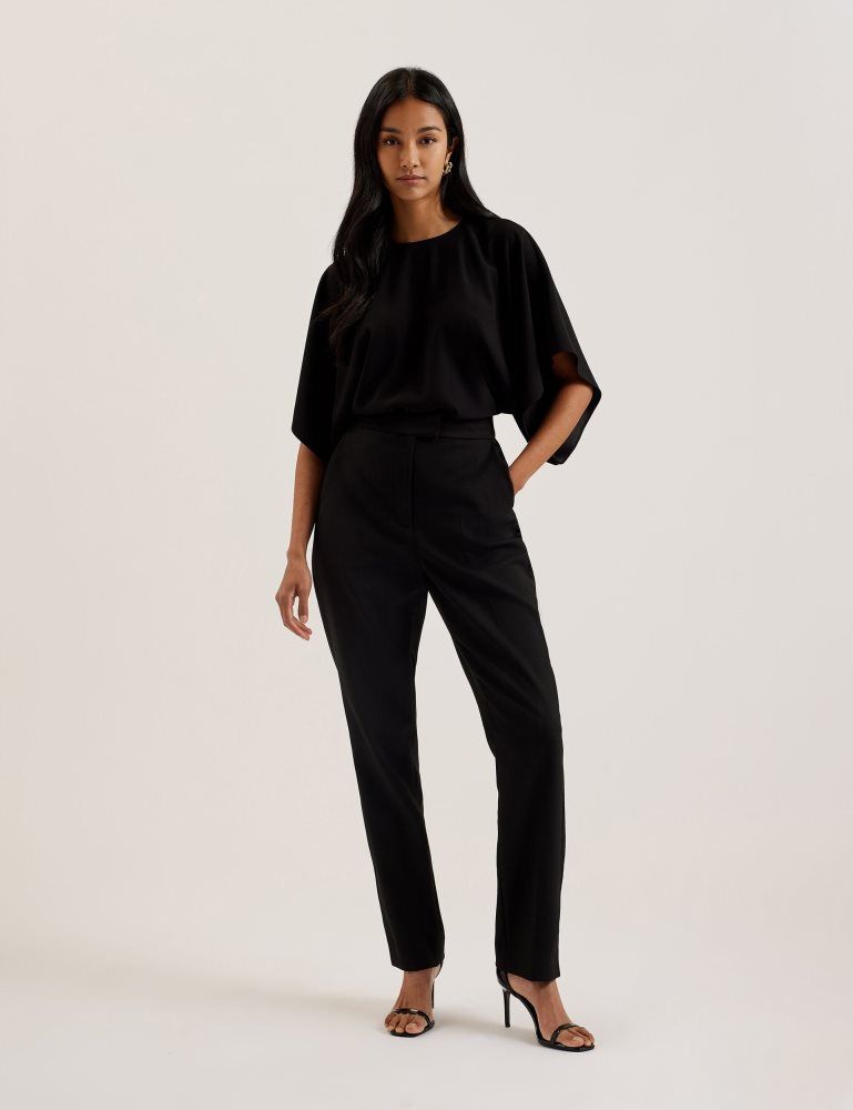 Ted Baker Cherika - Batwing Short Sleeve Woven Blouse Ženske Majice Crne | 785241-LRE