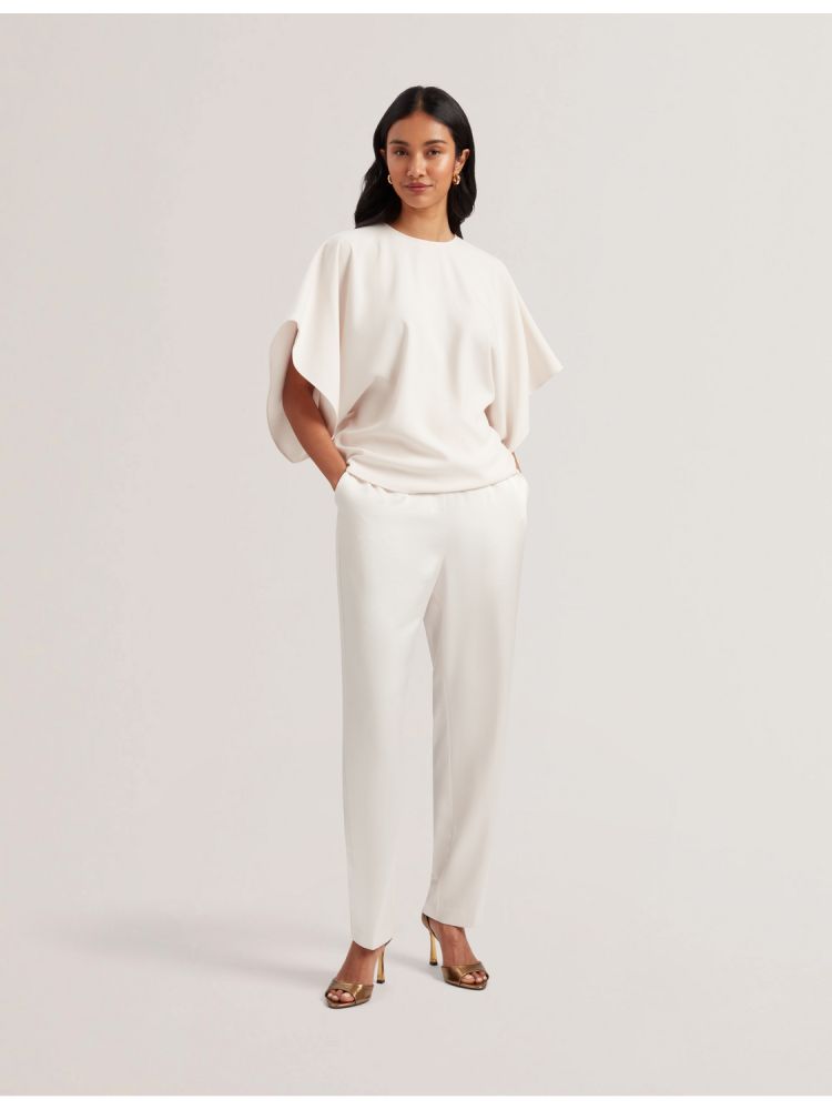 Ted Baker Cherika - Batwing Short Sleeve Woven Blouse Ženske Majice Bijele | 378649-QGS