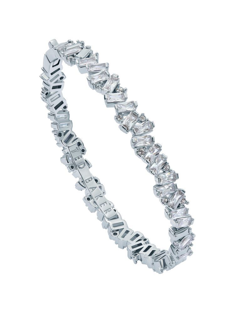 Ted Baker Clarina - Crystal Cluster Bangle Ženske Nakit Srebrne | 527140-EFQ
