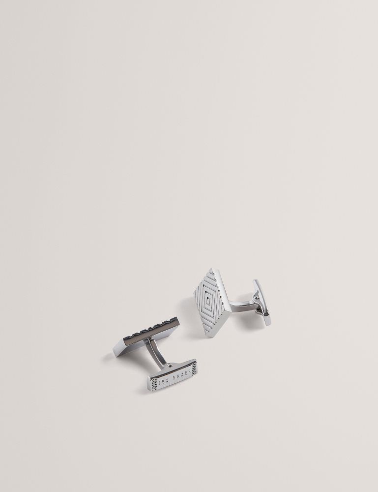 Ted Baker Diamont - Diamond Engraving Cufflinks Muške Dugmad Za Manšete Srebrne | 452137-EZT