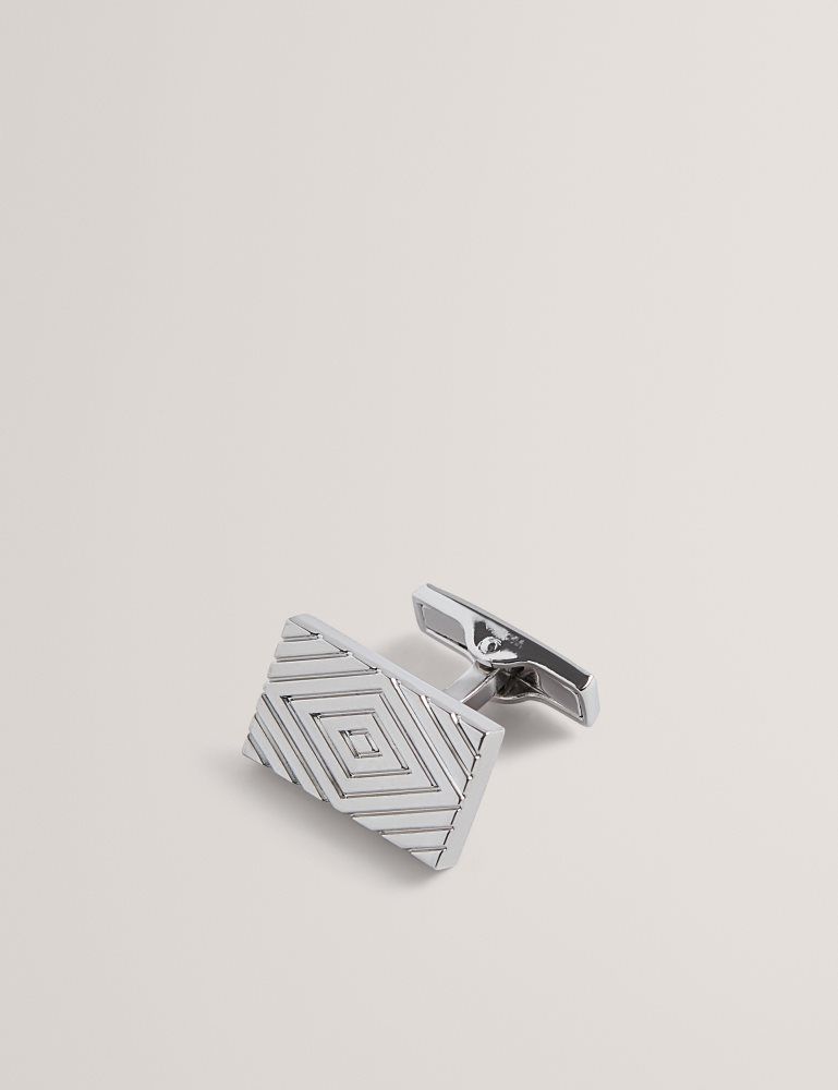 Ted Baker Diamont - Diamond Engraving Cufflinks Muške Dugmad Za Manšete Srebrne | 452137-EZT