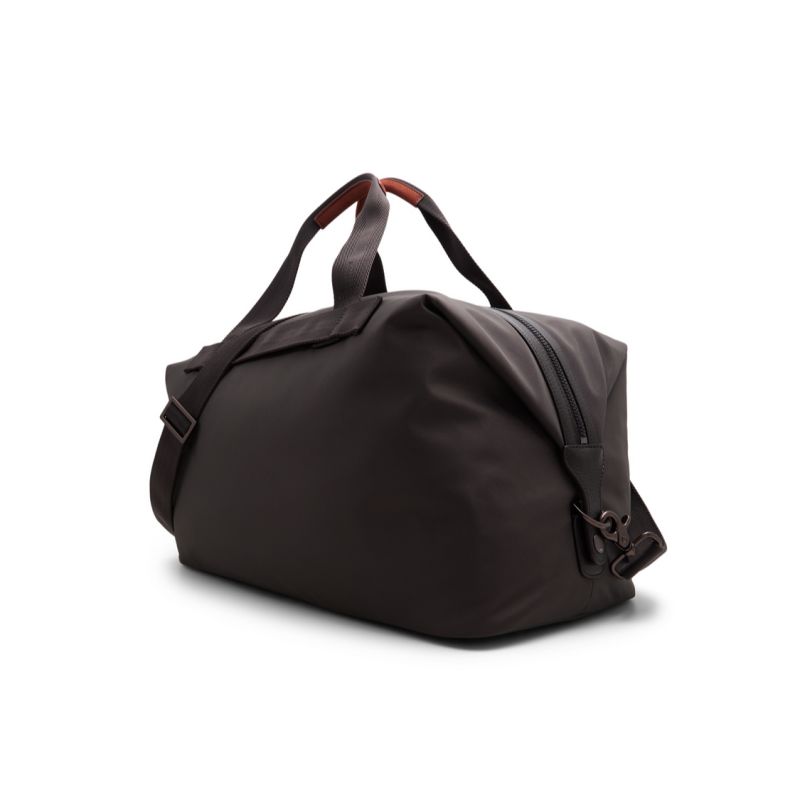 Ted Baker Ender - Nylon Leather Trim Holdall Bag Muške Duffel Torba Smeđe | 769032-WBL