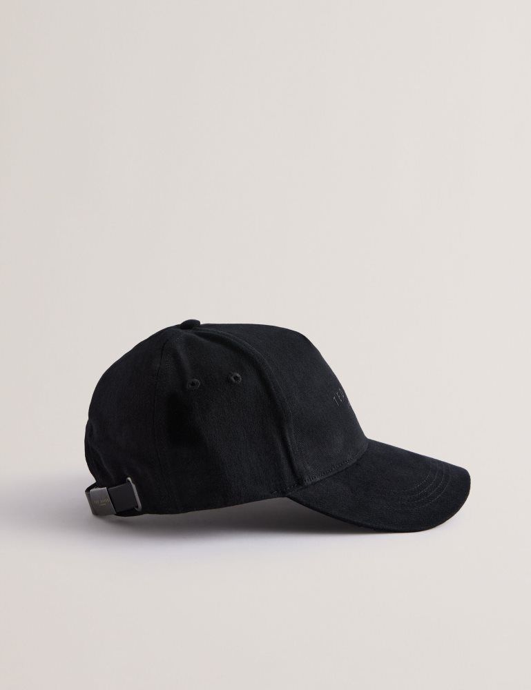 Ted Baker Fredds - Branded Cotton Baseball Cap Muške Hats, Gloves & Scarves Crne | 857463-URK
