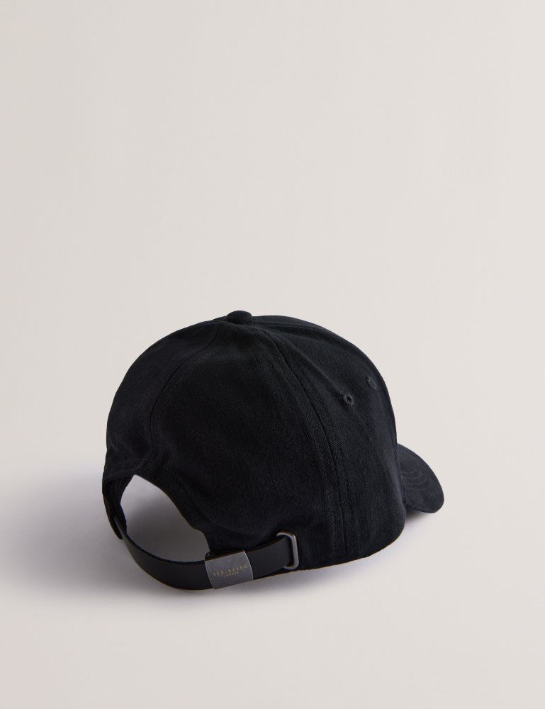 Ted Baker Fredds - Branded Cotton Baseball Cap Muške Hats, Gloves & Scarves Crne | 857463-URK