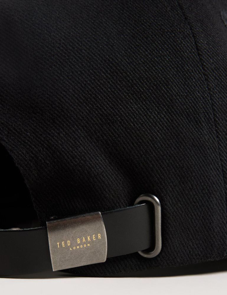 Ted Baker Frreddi - Embroidered Logo Canvas Baseball Cap Muške Hats, Gloves & Scarves Crne | 321498-LEA