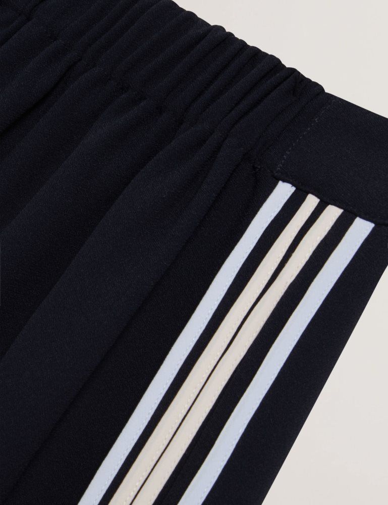 Ted Baker Gorjja - Piping Detail Wide Leg Crepe Trousers Ženske Odijela Tamnoplave | 628745-RBA