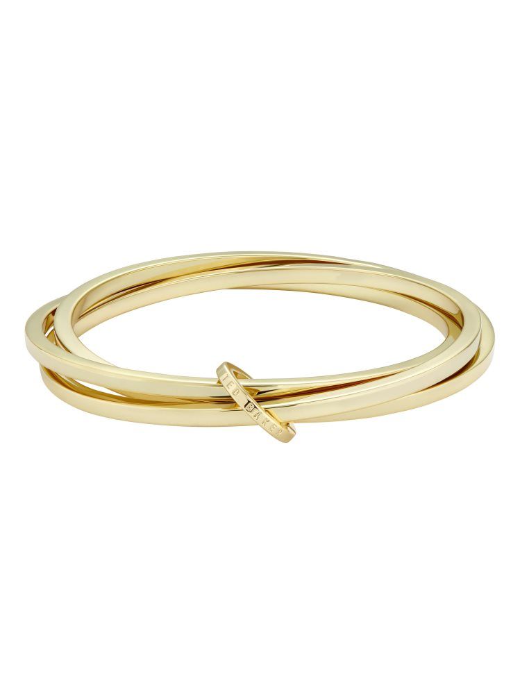 Ted Baker Huulia - Interlocking Linked Bangle Bracelet Ženske Nakit Zlatne | 537986-IRS