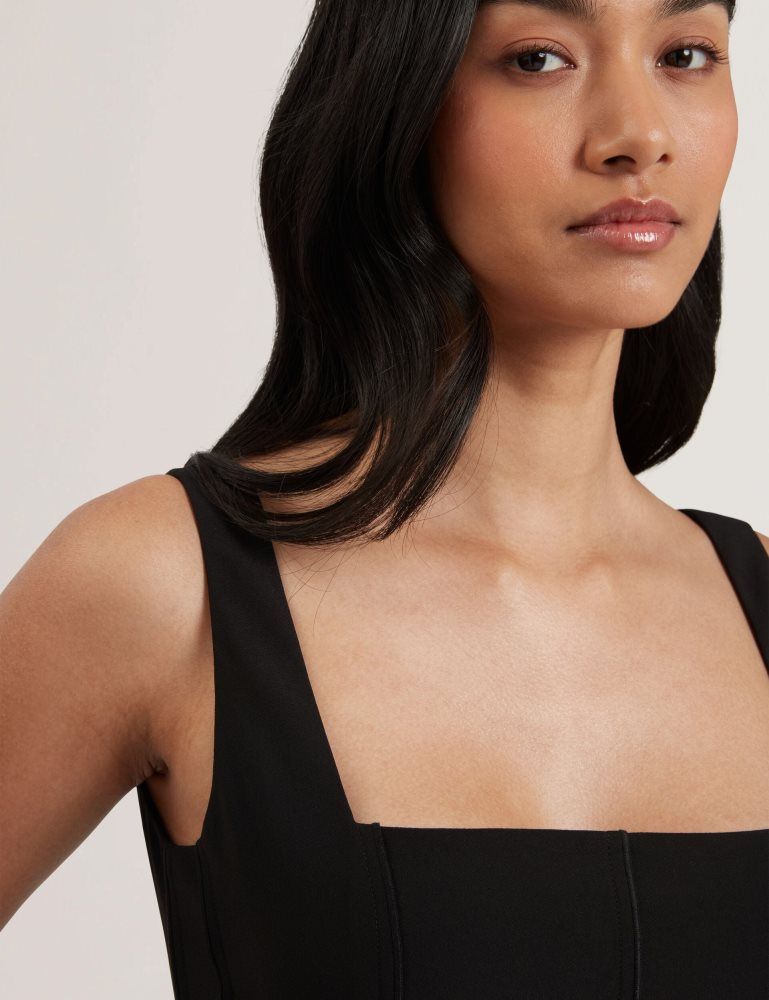 Ted Baker Inuj - Panelled Wide Leg Tailored Jumpsuit Ženske Kombinezon Crne | 203719-IFB