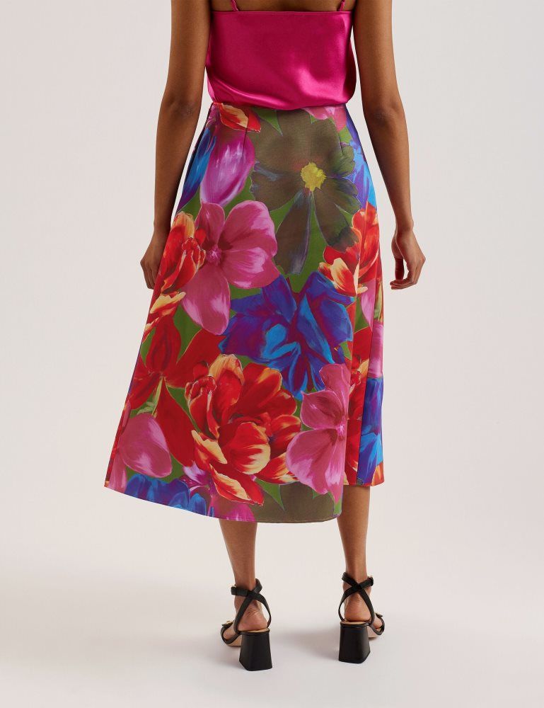 Ted Baker Joralee - Printed Wrap Midi Skirt Ženske Suknje Visebojne | 910624-KOE