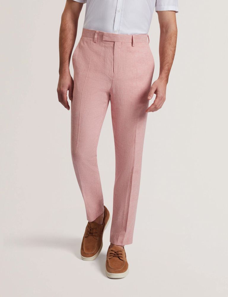 Ted Baker Kenleyt - Linen Trouser Muške Hlače Roze | 578601-GDN