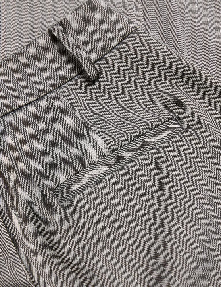 Ted Baker Koat - Herringbone Wide Leg Tailored Trousers Ženske Kratke Hlače Sive | 401528-IOP
