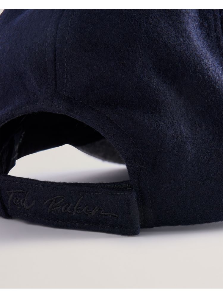 Ted Baker Lewiiss - Two Tone Wool Rich Baseball Cap Muške Hats, Gloves & Scarves Tamnoplave | 459723-WEY