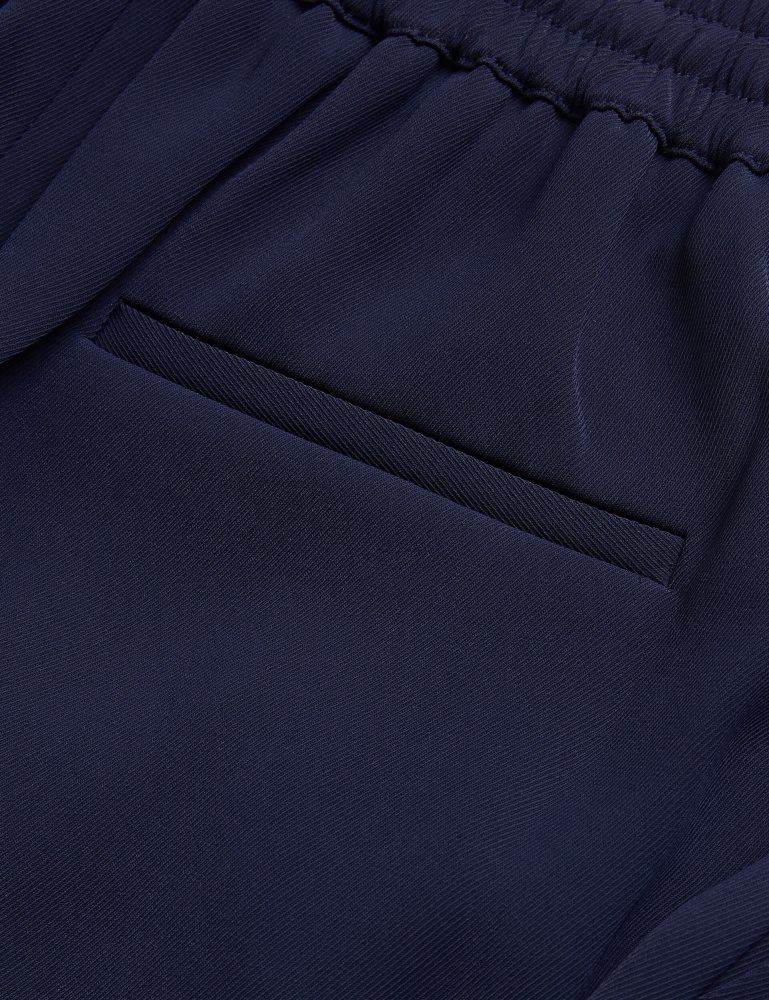 Ted Baker Liliaah - Wide Leg Tailored Joggers Ženske Kratke Hlače Tamnoplave | 943207-AFX