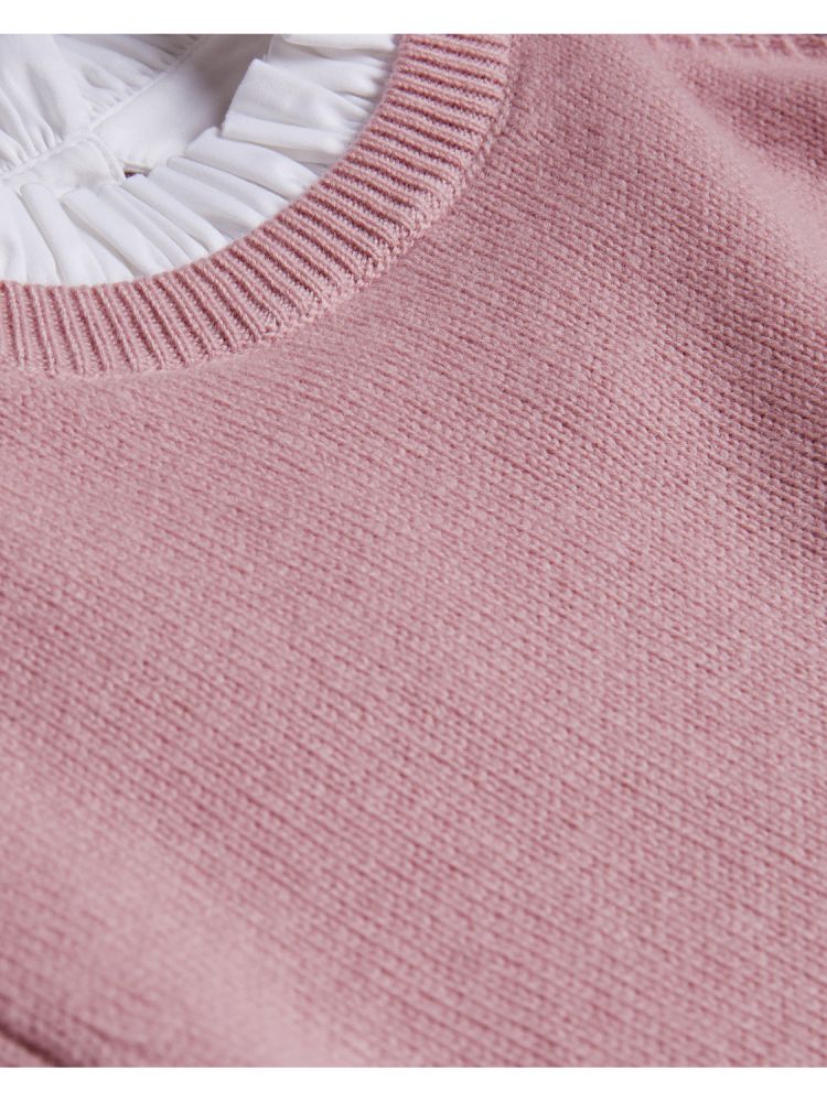 Ted Baker Lissiah - Bobble Detail Shirt Hem Knitted Jumper Ženske Džemperi Roze | 519302-BEK