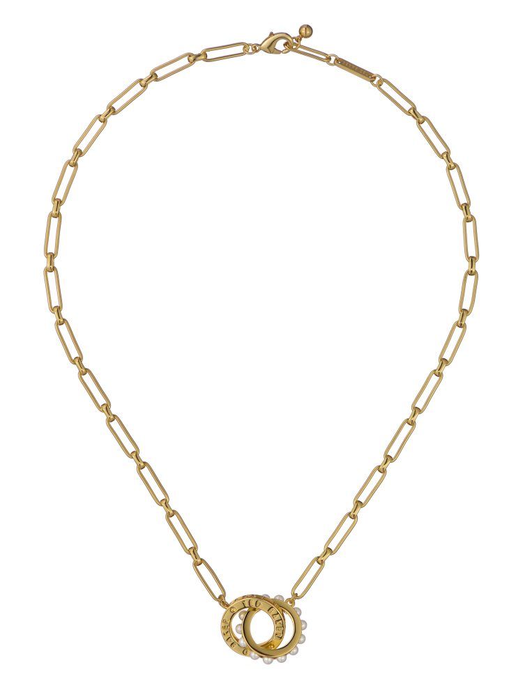 Ted Baker Lola - Double Logo Link Necklace Ženske Nakit Zlatne | 802163-WMP