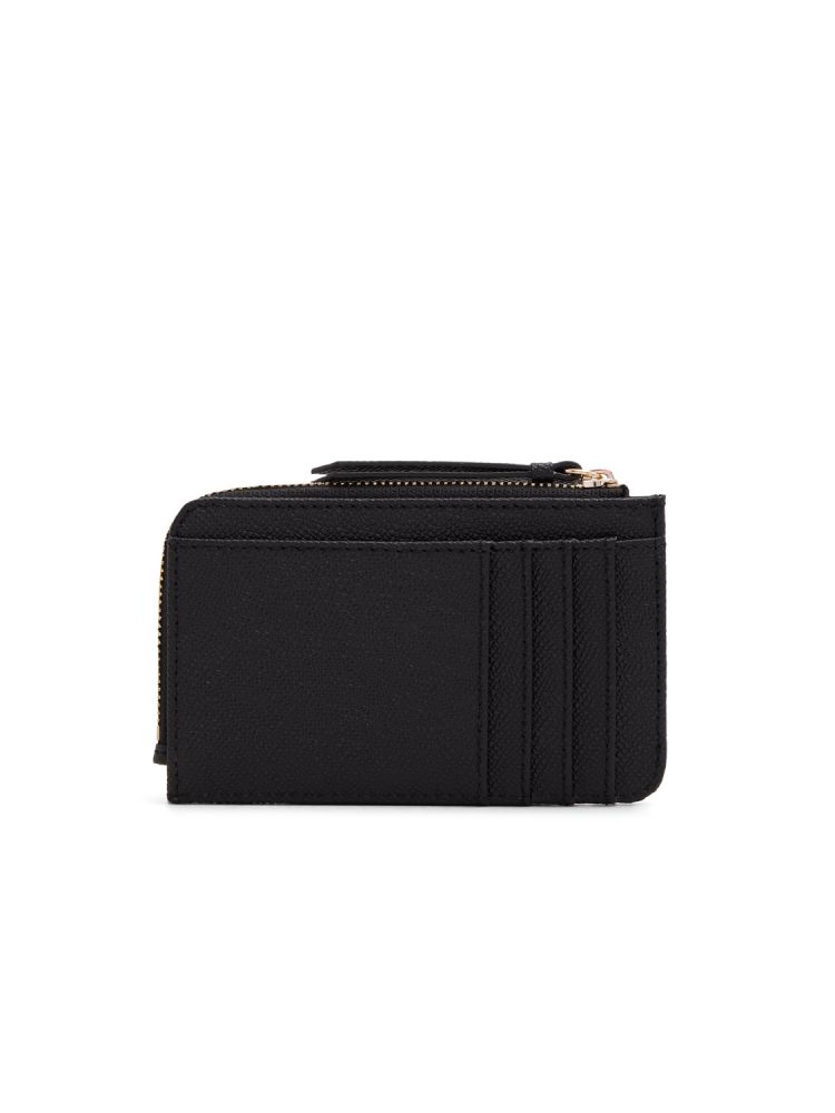 Ted Baker Lucky - Key Charm Zipped Leather Card Holder Ženske Novčanici Crne Sive | 754398-IJD