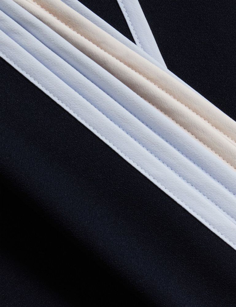 Ted Baker Miriti - Contrast Piping Detail Long Sleeve Shirt Ženske Odijela Tamnoplave | 017548-ATX
