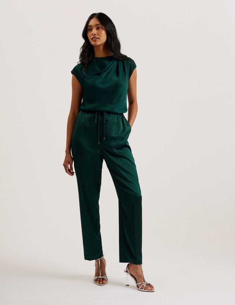 Ted Baker Misrina - Drape Neck Detail Satin Top Ženske Majice Zelene | 297145-GSL