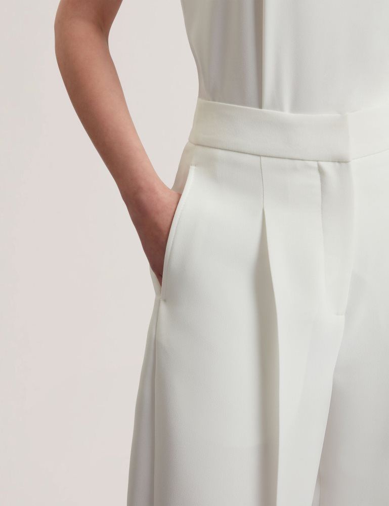 Ted Baker Morriat - Barrel Leg Woven Tailored Trousers Ženske Odijela Bijele | 190572-NBY