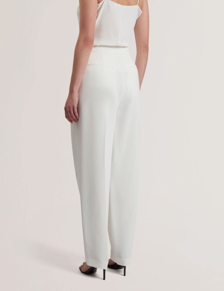 Ted Baker Morriat - Barrel Leg Woven Tailored Trousers Ženske Odijela Bijele | 190572-NBY
