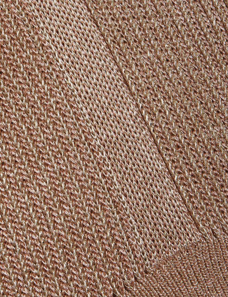 Ted Baker Myylie - Metallic Knit V-neck Tank Top Ženske Majice Zlatne | 543872-ZPC