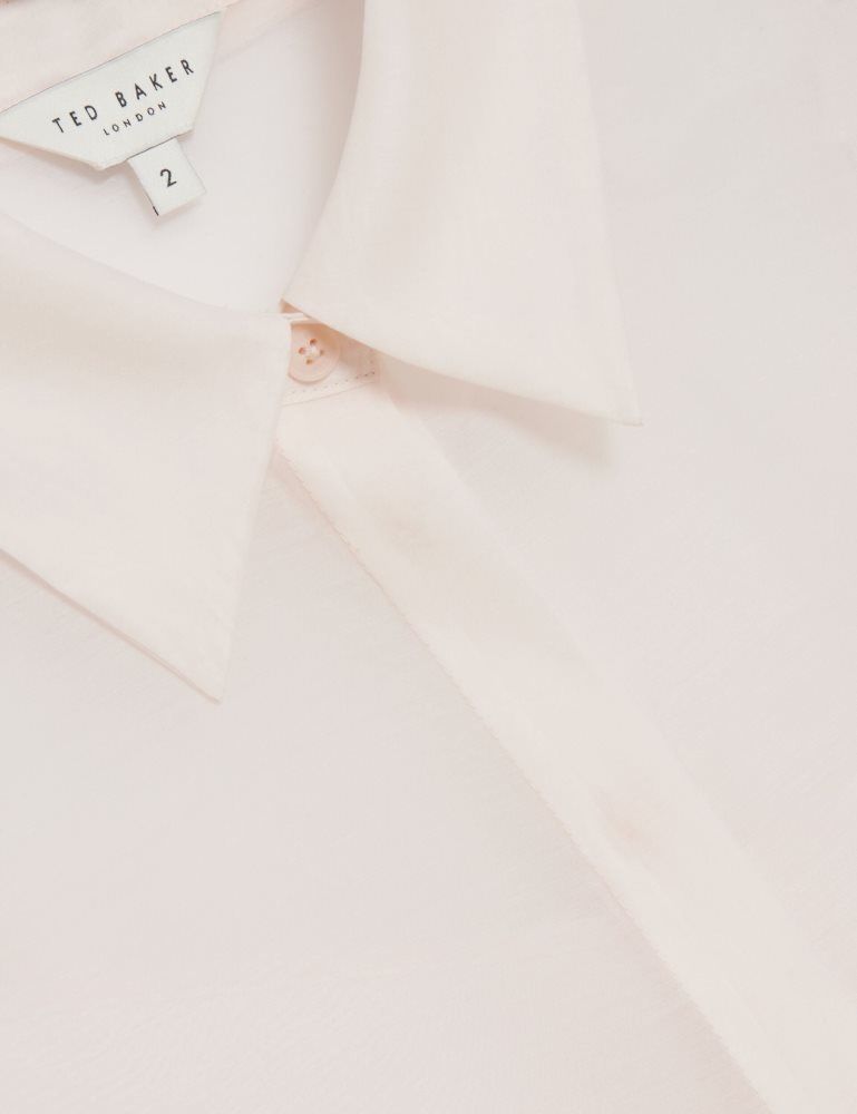 Ted Baker Norella - Sheer Organza Longline Sleeveless Blouse Ženske Majice Roze | 109736-JYH