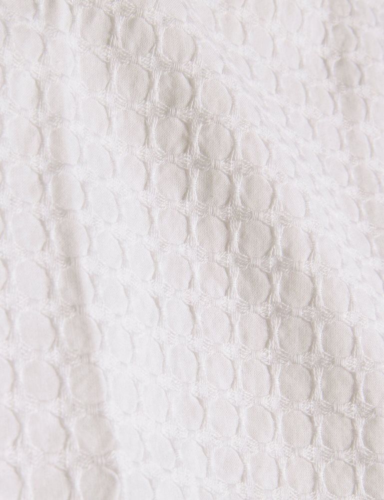 Ted Baker Oise - Textured Grid Cotton Short Sleeve Shirt Muške Košulje Bijele | 471289-AQS