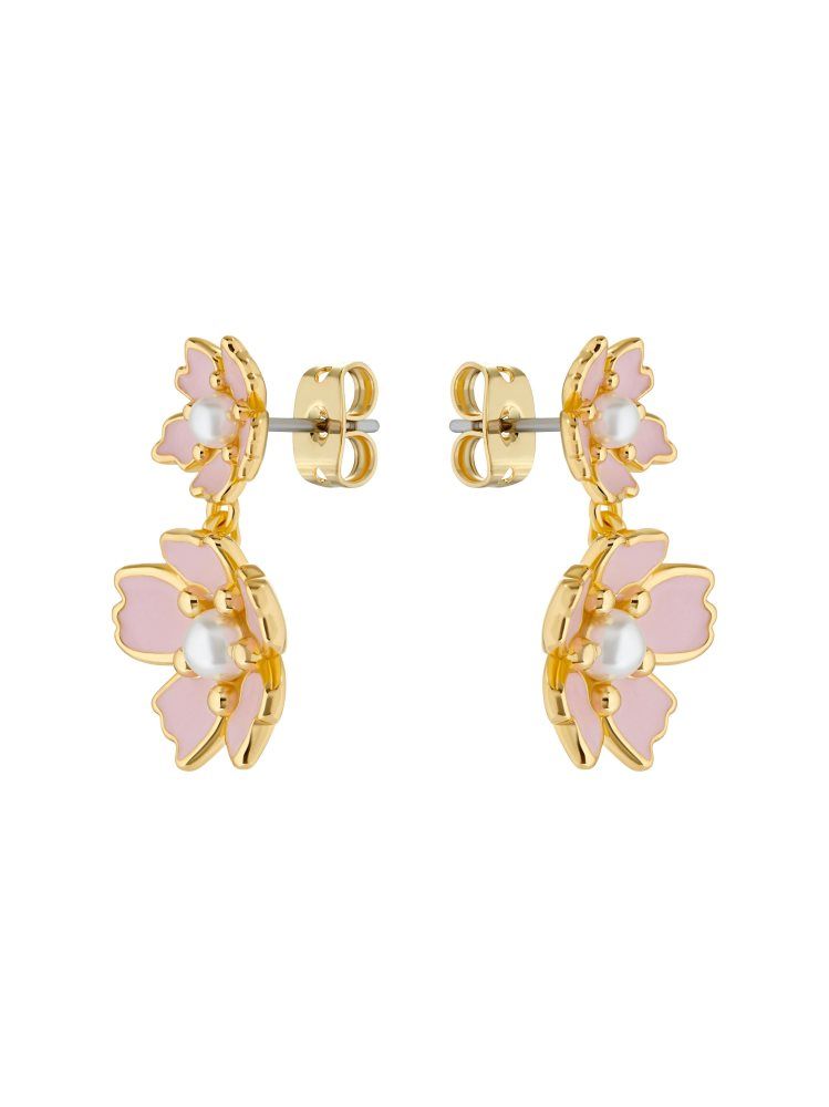 Ted Baker Pettina - Painted Flower Drop Earrings Ženske Nakit Zlatne | 769354-CQV
