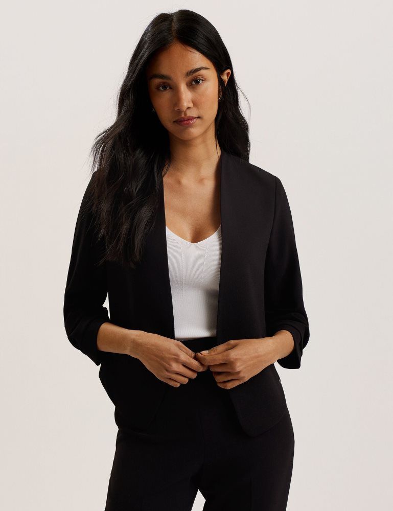 Ted Baker Popsy - 3/4 Sleeve Crop Jacket Ženske Jakne Crne | 109526-ISF