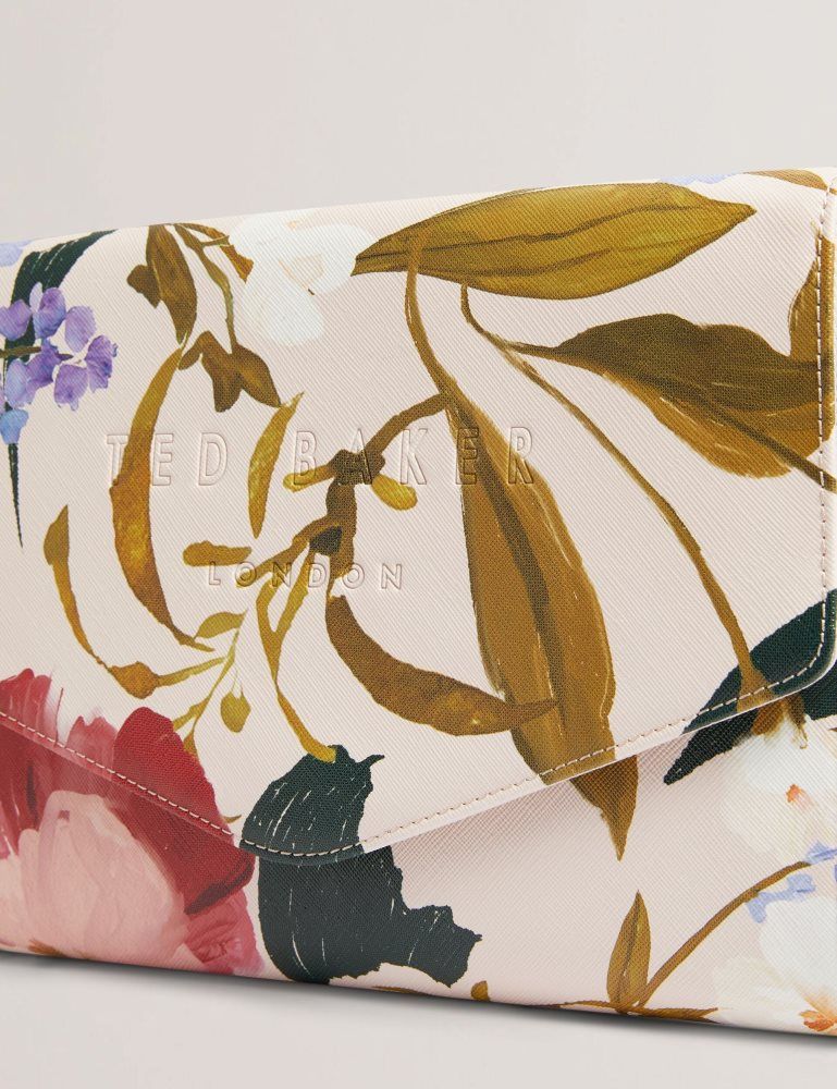 Ted Baker Poseii - Floral Print Envelope Icon Clutch Bag Ženske Torba Tote Roze | 078936-VSY