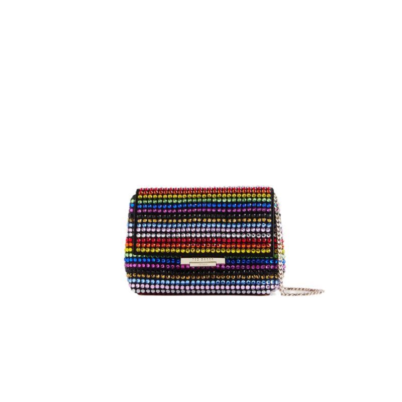 Ted Baker Pridela - Striped Crystal Mini Cross Body Bag Ženske Torba Crossbody Visebojne | 015247-BKD