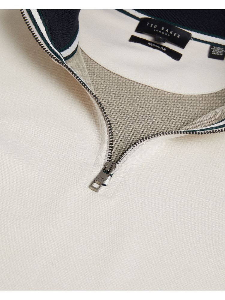 Ted Baker Pryor - Half-zip Funnel Neck Sweatshirt Muške Majica s Kapuljačom Krem | 542670-YCO