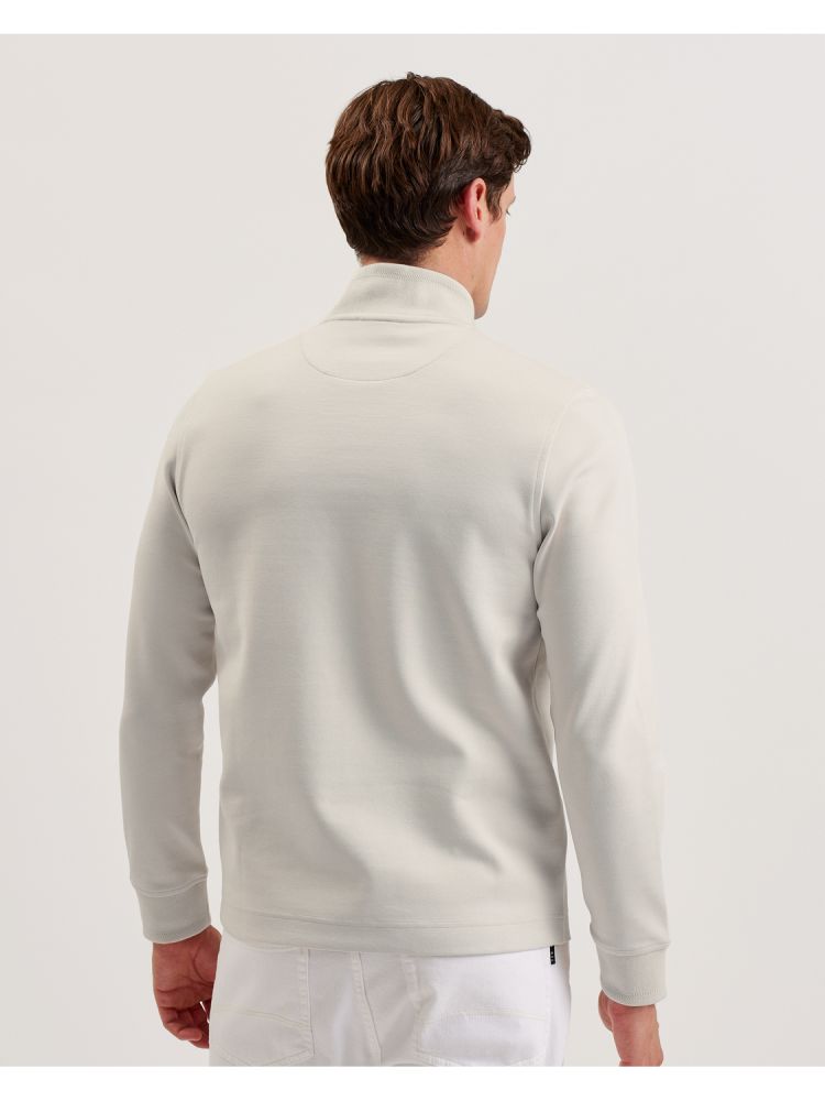 Ted Baker Pryor - Half-zip Funnel Neck Sweatshirt Muške Majica s Kapuljačom Krem | 542670-YCO