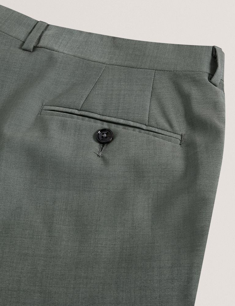 Ted Baker Rogerlys - Slim Fit Sage Green Wool Suit Pants Muške Odijela Zelene | 973016-EWI