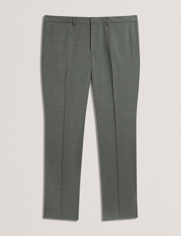 Ted Baker Rogerlys - Slim Fit Sage Green Wool Suit Pants Muške Odijela Zelene | 973016-EWI