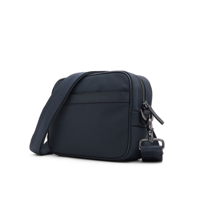 Ted Baker Roman - Nylon Leather Detail Crossbody Bag Muške Torbe Za Dokumente Tamnoplave | 261804-XPJ