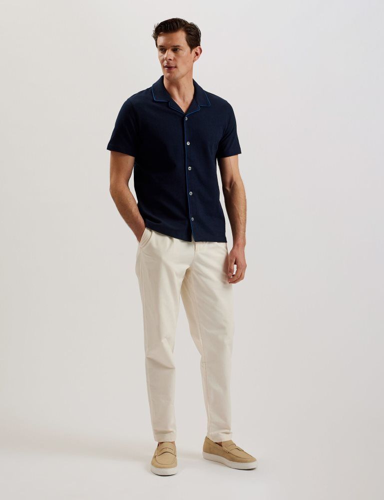 Ted Baker Selar - Short Sleeve Regular Button Through Shirt Muške Košulje Tamnoplave | 428390-BUK