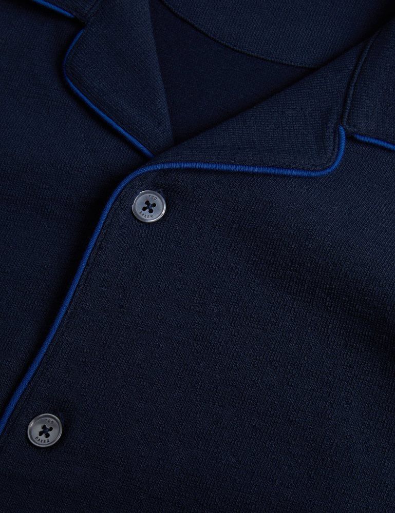 Ted Baker Selar - Short Sleeve Regular Button Through Shirt Muške Košulje Tamnoplave | 428390-BUK