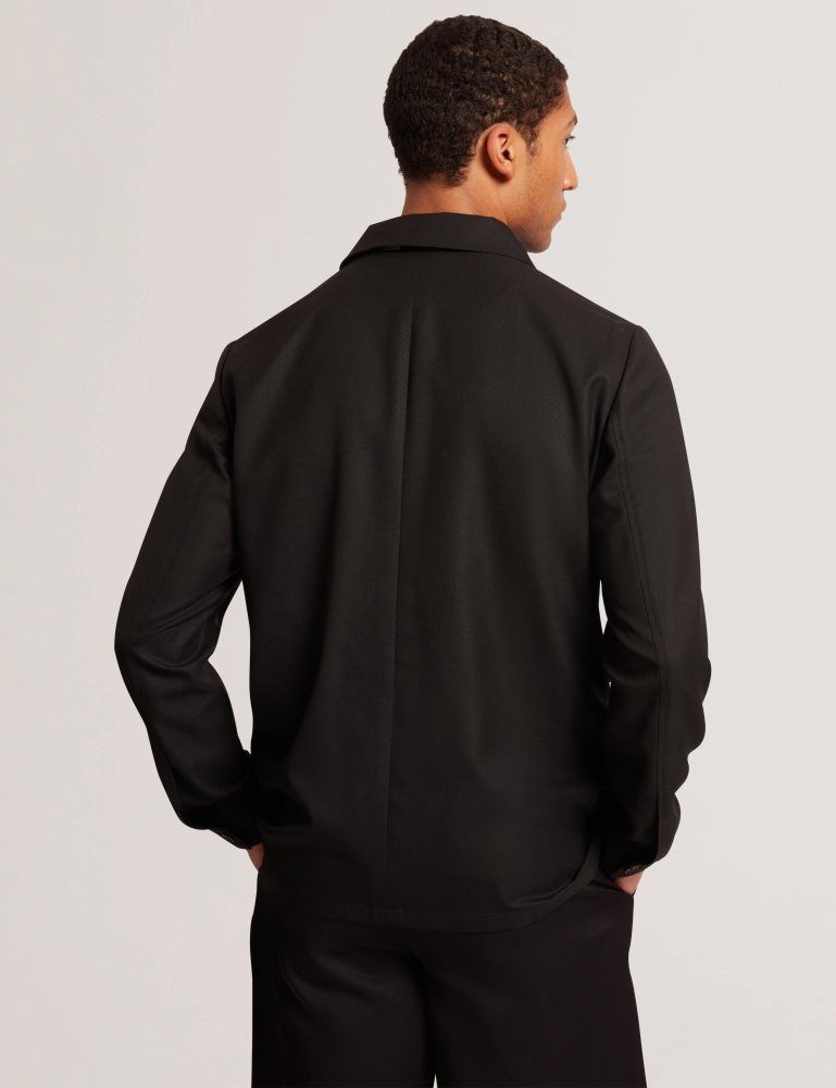 Ted Baker Selwynj - Lightweight Wool Blend Jacket Muške Jakne Crne | 914372-BIJ