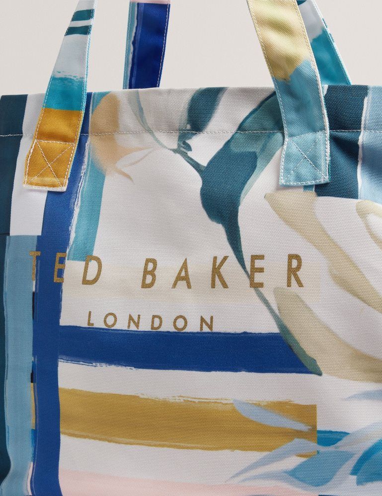 Ted Baker Shelyss - Printed Beach Bag & Flip Flops Set Ženske Torba Tote Zelene | 106478-KPG
